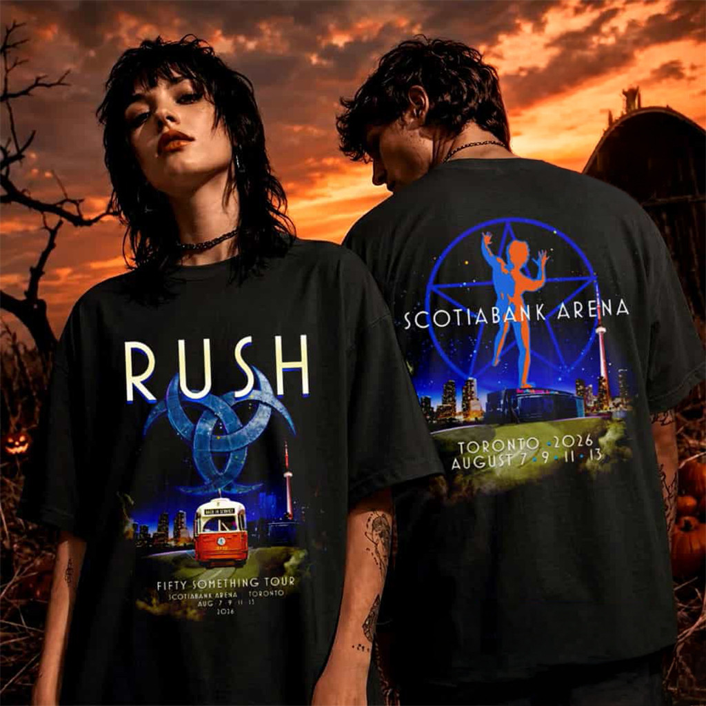 Rush Band Fifty Something Tour 2026 Toronto T-Shirt Rush Merch Music Lover Gift Ideas For Him
