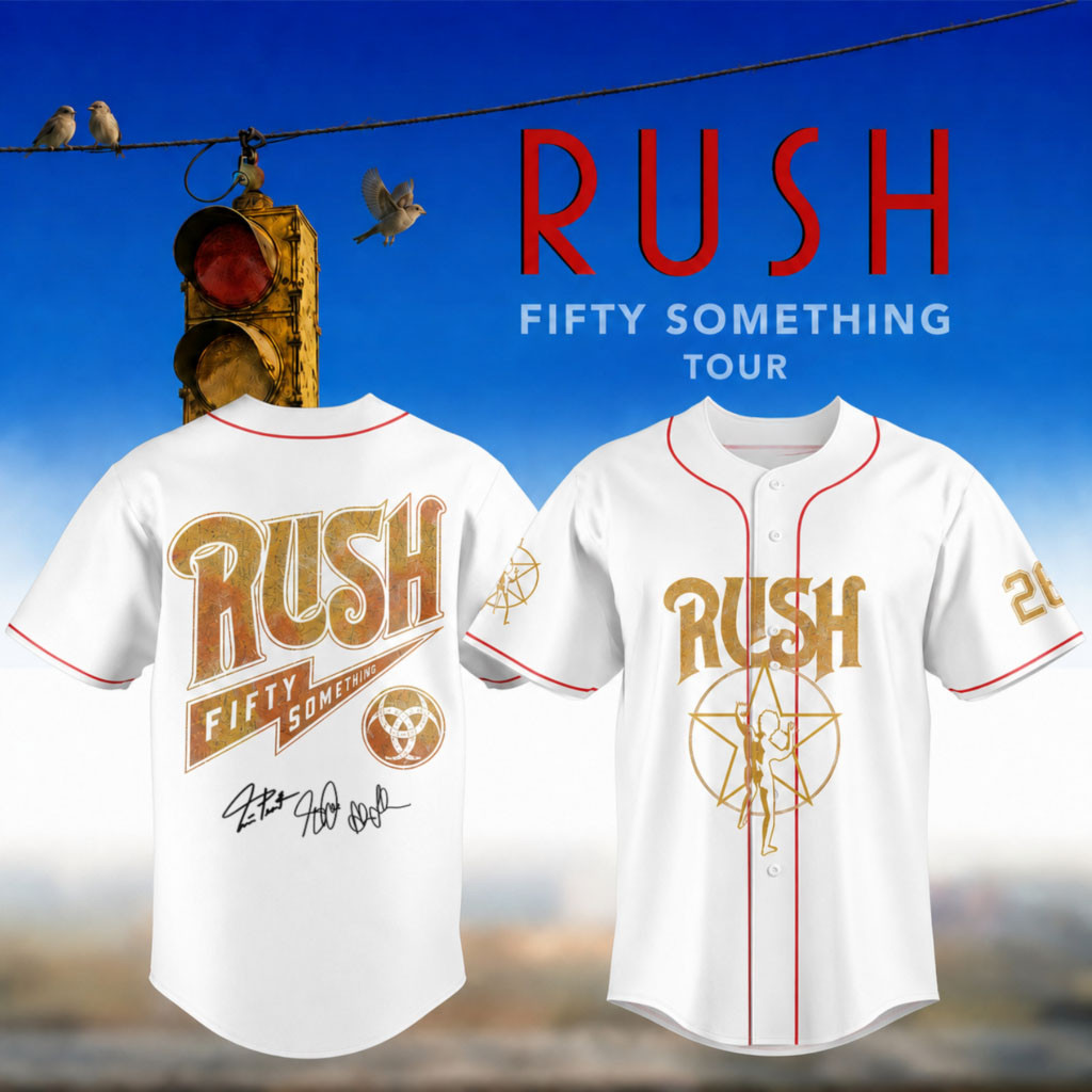 RUSH Fifty Something Tour 2026 Signed Jersey White RUSH Merch Music Gift Ideas For Guys - Kdjoy RUSH Fifty Something Tour 2026 Signed Jersey White RUSH Merch Music Gift Ideas For Guys - Kdjoy