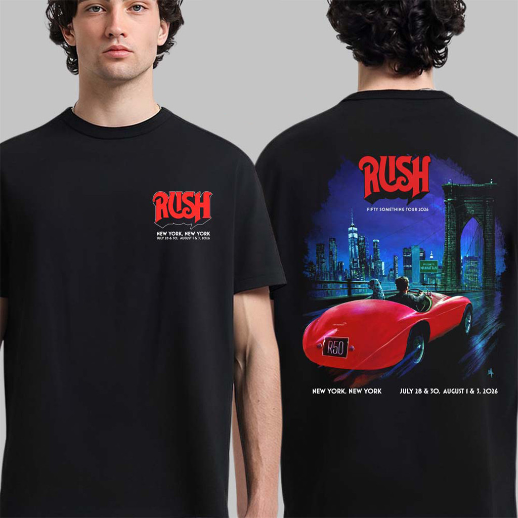 Rush New York 2026 Live At Madison Square Garden Brooklyn Bridge Event T-Shirt Rush Merch - Kdjoy Rush New York 2026 Live At Madison Square Garden Brooklyn Bridge Event T-Shirt Rush Merch - Kdjoy