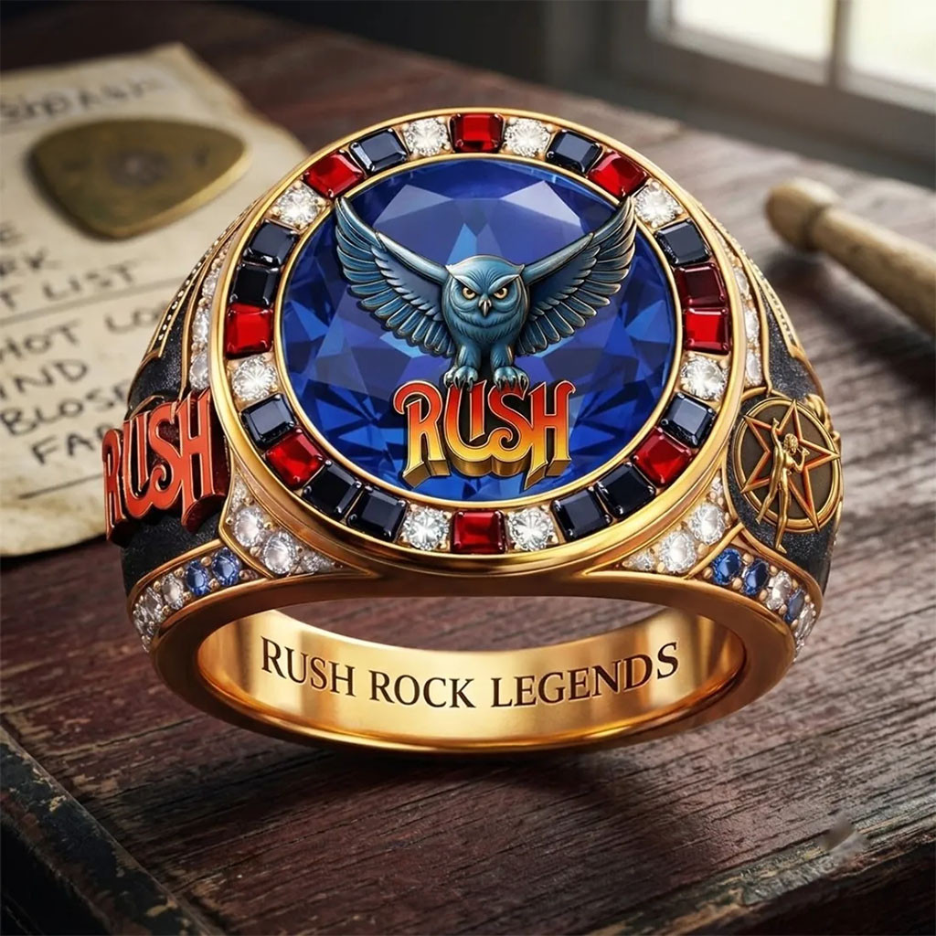 Rush Rock Band Legends Ring Rush Merch Birthday Gift For Husband - Kdjoy