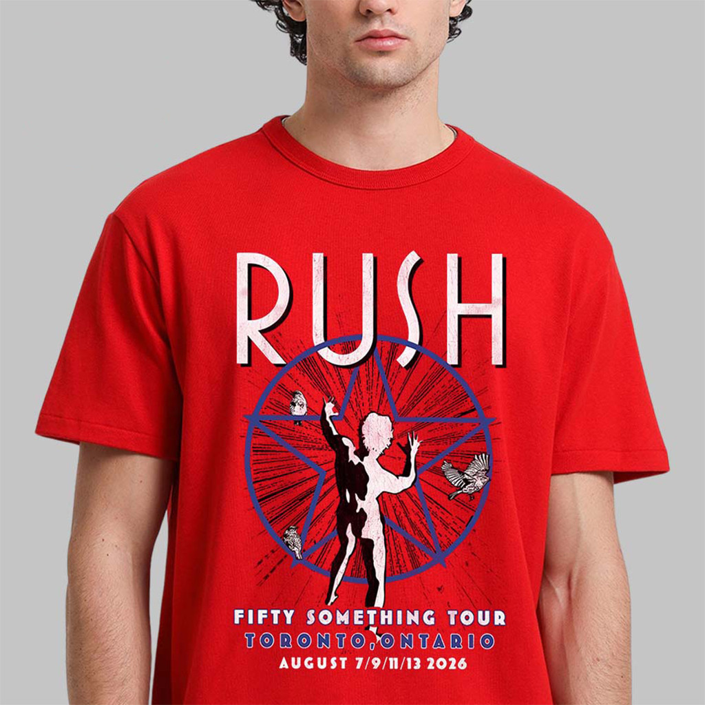 Rush Toronto ON Canada 2026 YYZ Pop Up Shop Merch Event On August 7 8 9 2026 Red T-Shirt Gifts - Kdjoy Rush Toronto ON Canada 2026 YYZ Pop Up Shop Merch Event On August 7 8 9 2026 Red T-Shirt Gifts - Kdjoy