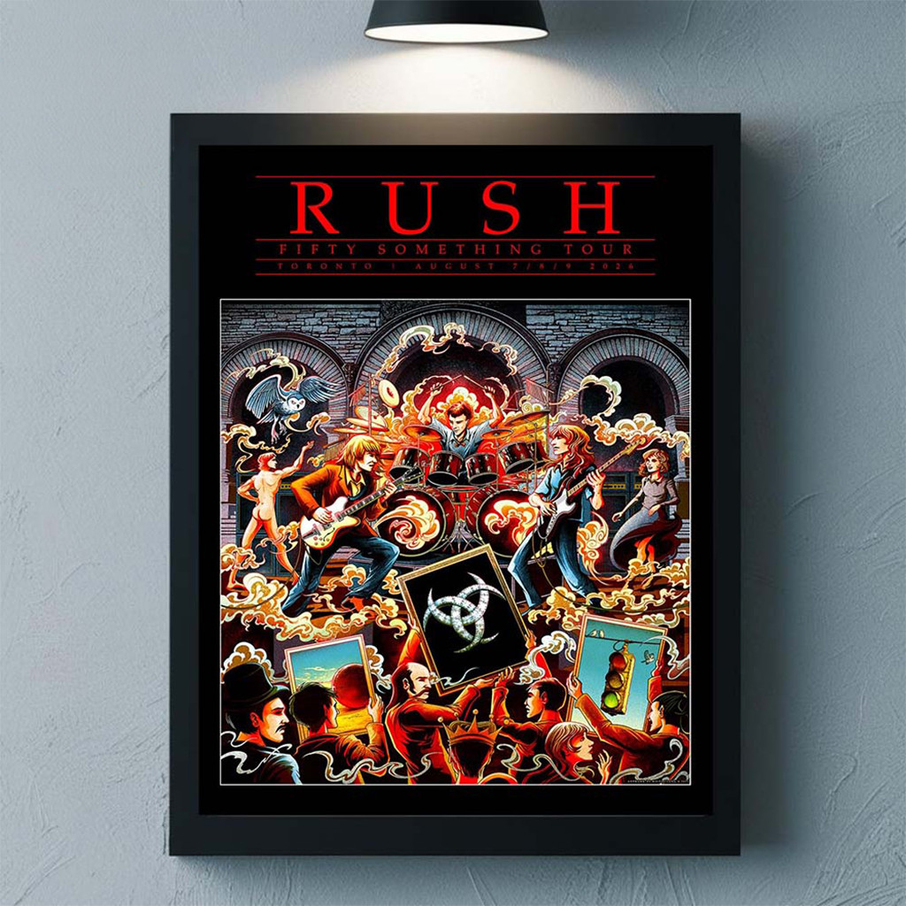 Rush Toronto ON Canada 2026 YYZ Pop Up Shop Moving New Pictures Event Litho Poster Home Decor - Kdjoy