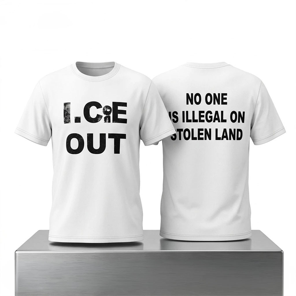 Ryan Garcia And N3on ICE Out No One Is Illegal On Stolen Land Shirt Political Gift Ideas - Kdjoy Ryan Garcia And N3on ICE Out No One Is Illegal On Stolen Land Shirt Political Gift Ideas - Kdjoy