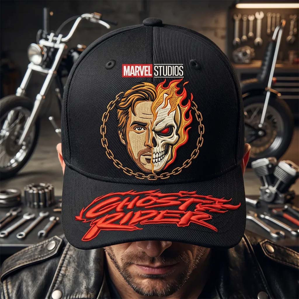 Ryan Gosling Ghost Rider Marvel Studios Hat Ryan Gosling Merch Best Gifts For Movie Fan - Kdjoy
