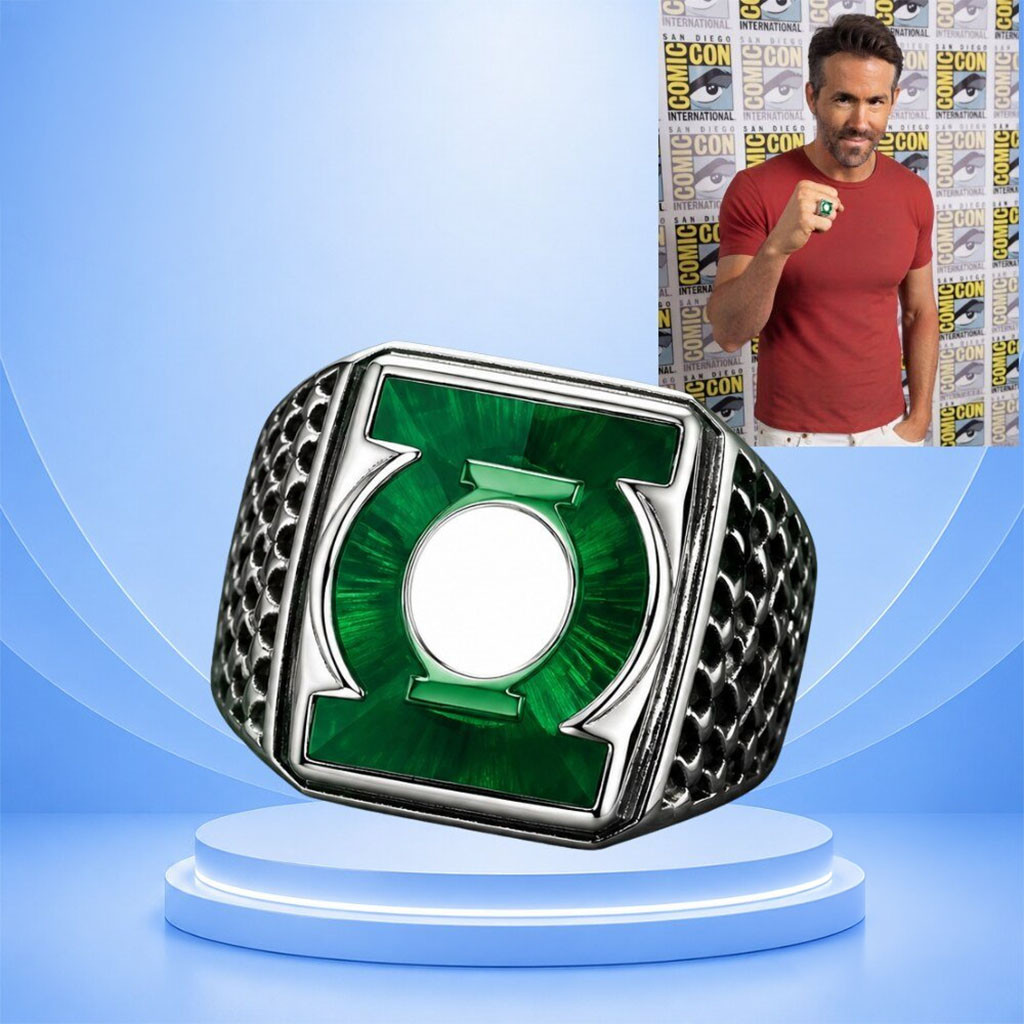 Ryan Reynolds Comic Con Supporting The Lanterns Ring Ryan Reynolds Merch Gifts For Brother - Kdjoy Ryan Reynolds Comic Con Supporting The Lanterns Ring Ryan Reynolds Merch Gifts For Brother - Kdjoy