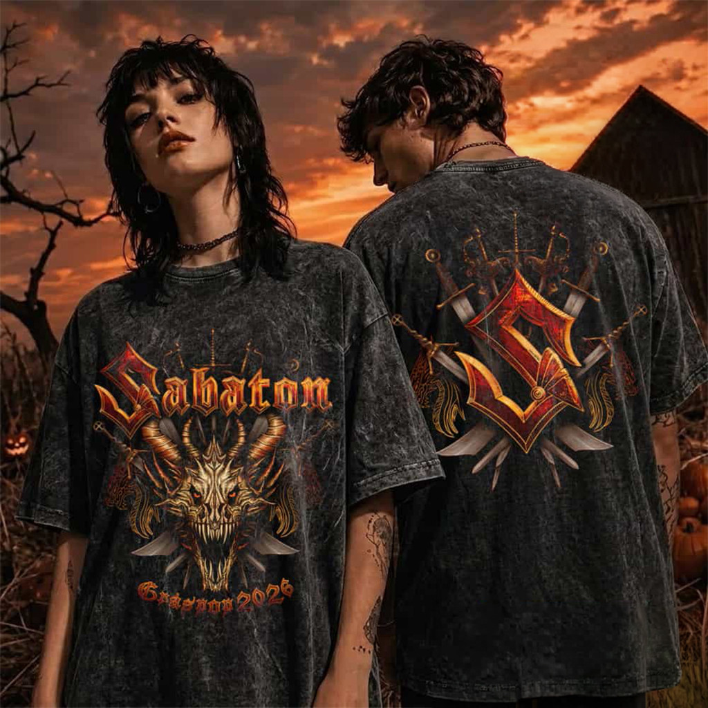 Sabaton Graspop 2026 Event Dragon Demon T-Shirt Sabaton Merch Gifts For Brother - Kdjoy Sabaton Graspop 2026 Event Dragon Demon T-Shirt Sabaton Merch Gifts For Brother - Kdjoy