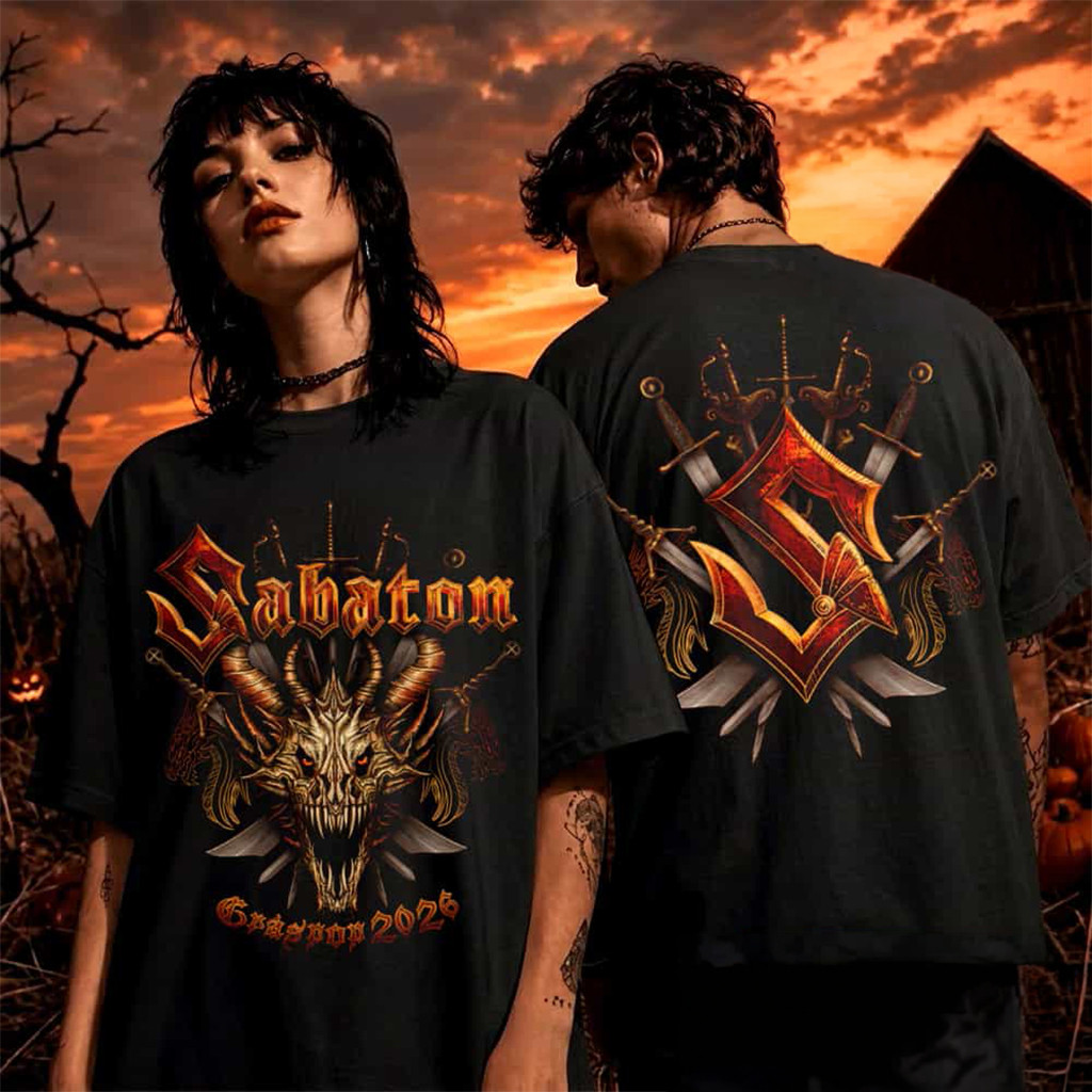 Sabaton Graspop 2026 Event Dragon Demon T-Shirt Sabaton Merch Gifts For Music Lovers - Kdjoy Sabaton Graspop 2026 Event Dragon Demon T-Shirt Sabaton Merch Gifts For Music Lovers - Kdjoy