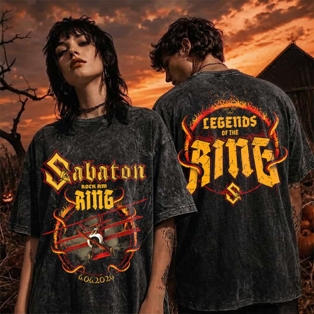Sabaton Rock Am Ring 2026 Event T-Shirt Sabaton Merch Gifts For Rock Fans - Kdjoy Sabaton Rock Am Ring 2026 Event T-Shirt Sabaton Merch Gifts For Rock Fans - Kdjoy