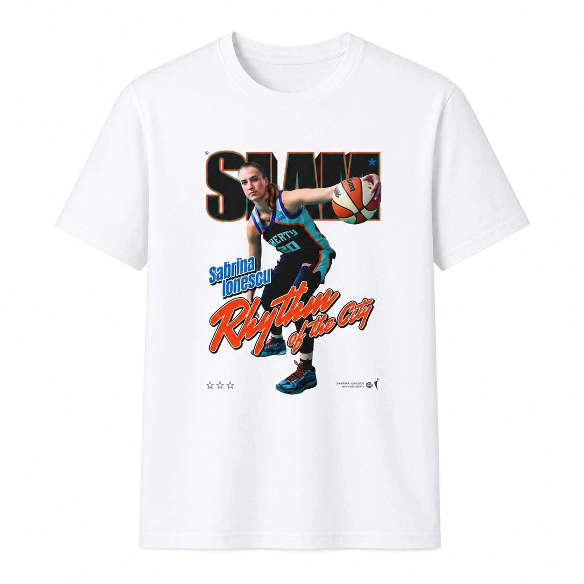 Sabrina Lonescu Rhythm Of The City Slam Shirt New York Liberty Merch Gifts For Fans - Kdjoy Sabrina Lonescu Rhythm Of The City Slam Shirt New York Liberty Merch Gifts For Fans - Kdjoy