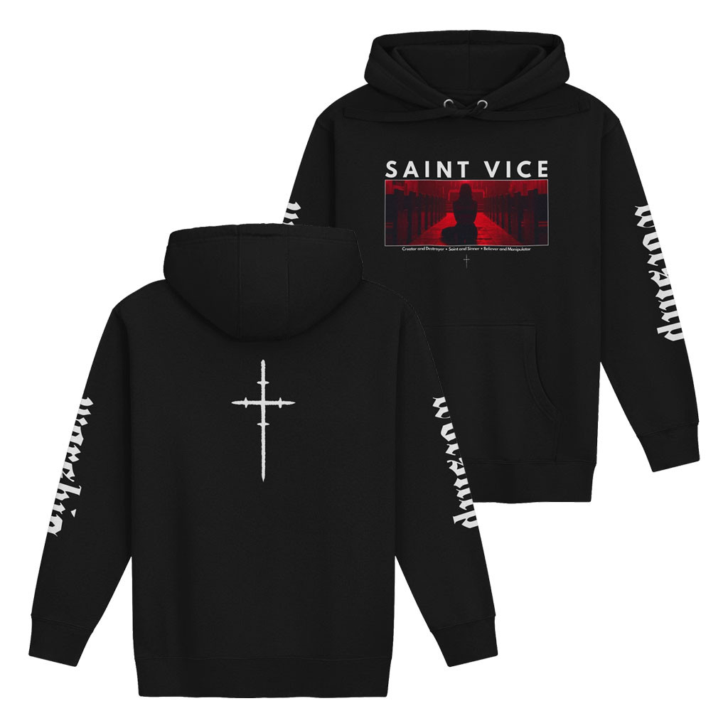 Saint Vice Merch 2026 Worship Hoodie Saint Vice Hoodie Black Gifts For Music Lovers - Kdjoy