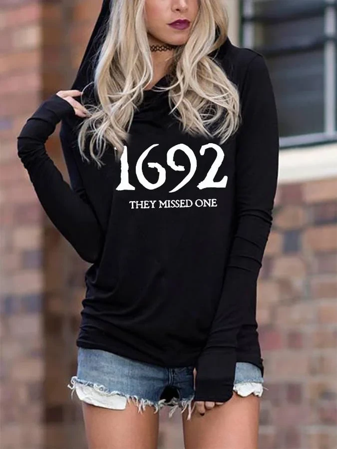 Salem 1692 Aesthetic Hoodie Halloween Vintage Clothing Gift For Goth Girls - Kdjoy Salem 1692 Aesthetic Hoodie Halloween Vintage Clothing Gift For Goth Girls - Kdjoy