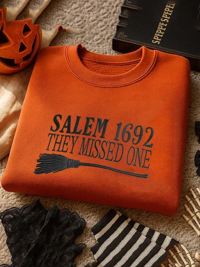 Salem 1692 They Missed One Sweatshirt Halloween Horror Nights Shirts Gift For Salem Fans - Kdjoy Salem 1692 They Missed One Sweatshirt Halloween Horror Nights Shirts Gift For Salem Fans - Kdjoy