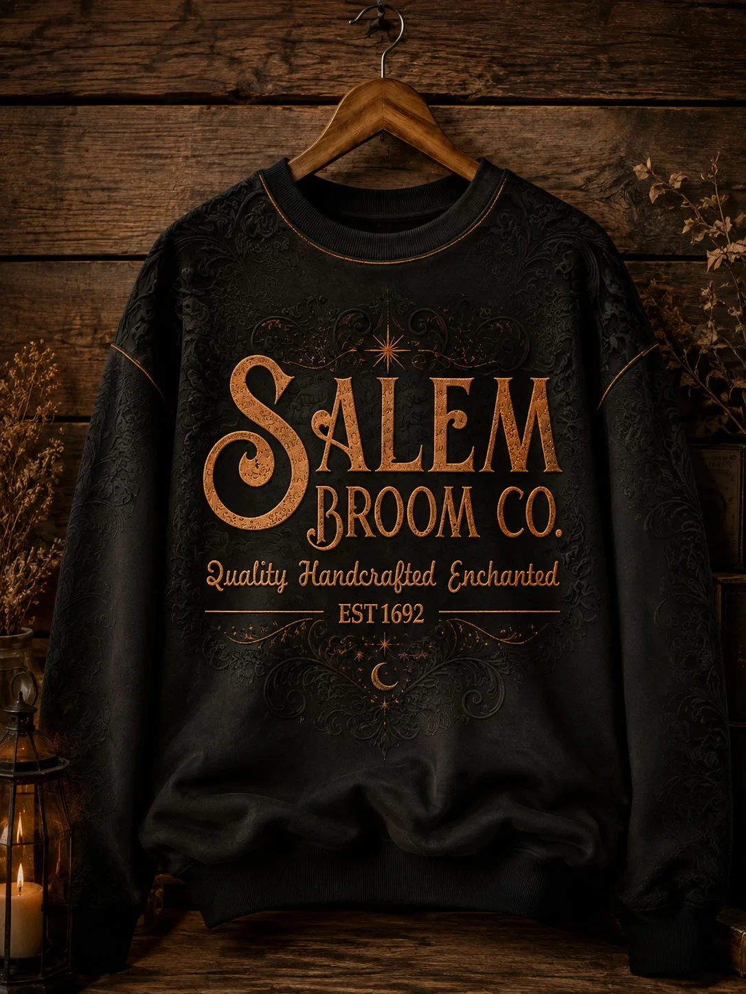 Salem Broom Company Sweatshirt Quality Handcrafted Enchanted Apparel Gift For Friends - Kdjoy