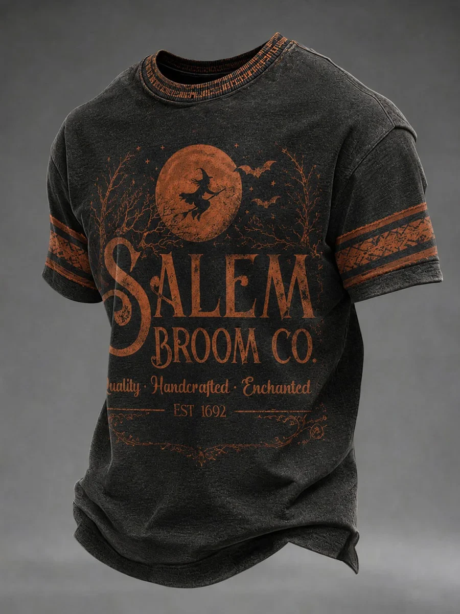 Salem Broom Company T-Shirt Quality Handcrafted Enchanted Clothes Gift For Brother - Kdjoy Salem Broom Company T-Shirt Quality Handcrafted Enchanted Clothes Gift For Brother - Kdjoy