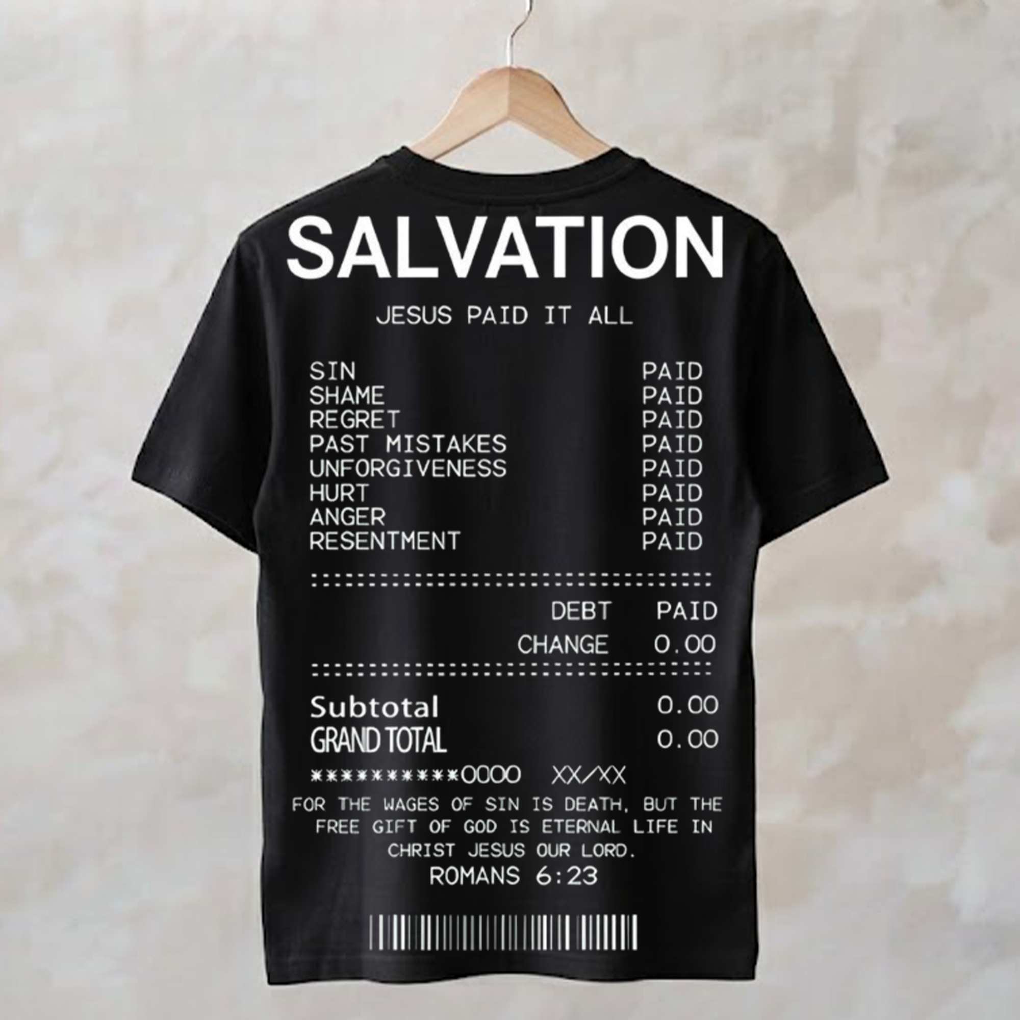 Salvation Jesus Paid It All Romans Shirt Christian T-Shirt Gifts For Him Her - Kdjoy Salvation Jesus Paid It All Romans Shirt Christian T-Shirt Gifts For Him Her - Kdjoy