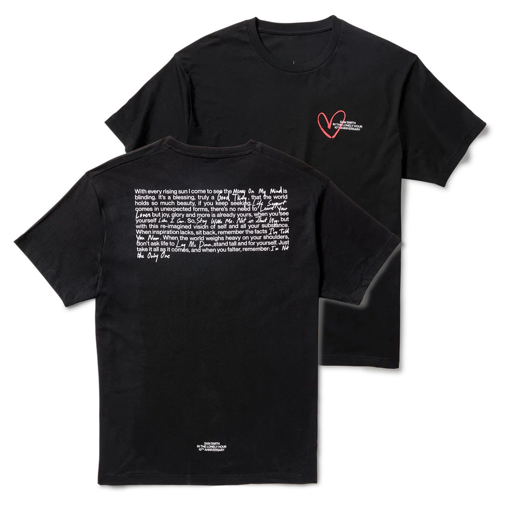 Sam Smith Merch 2026 In The Lonely Hour Tracklist T-Shirt Presents For Music Lovers - Kdjoy