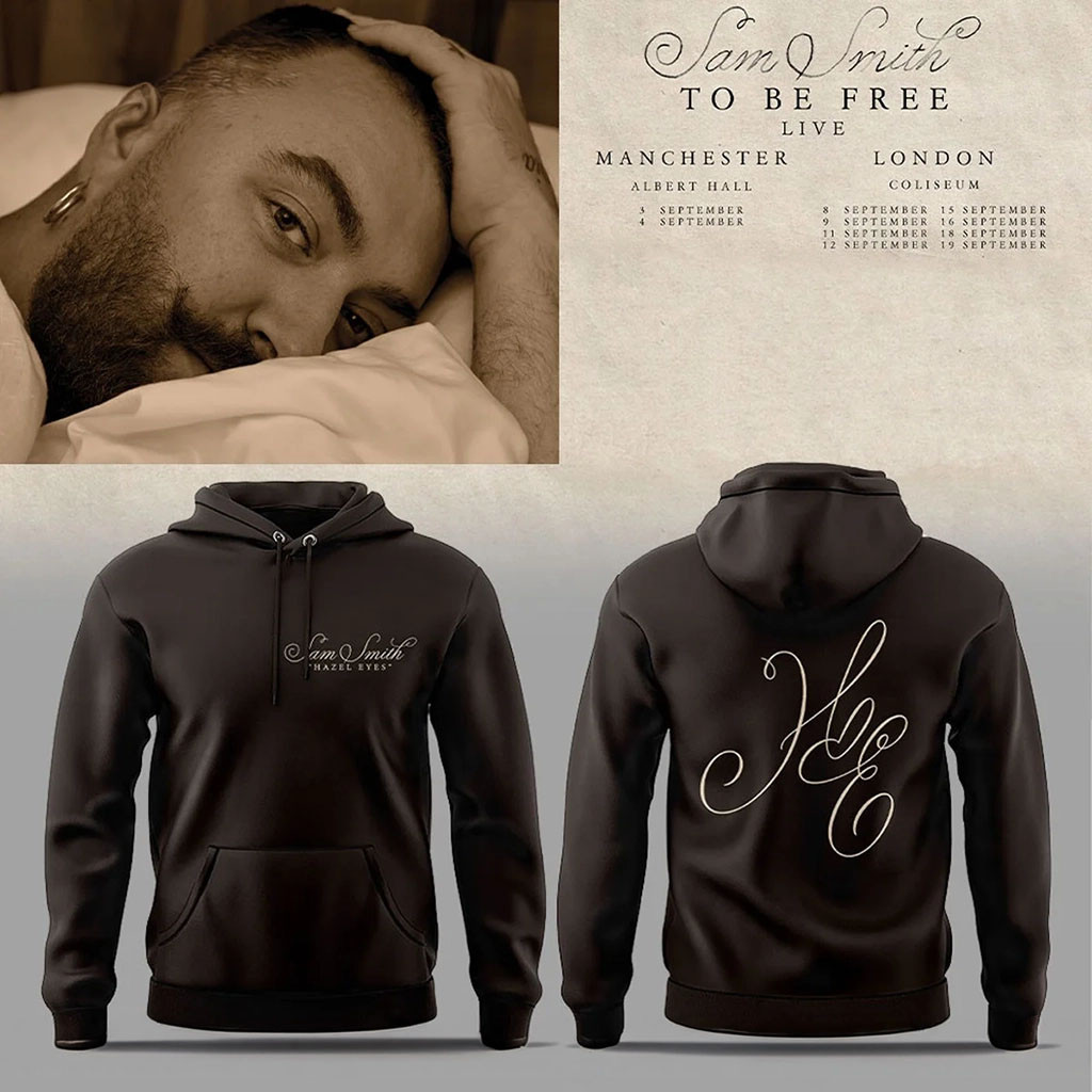 SAM SMITH To Be Free Live Hoodie Sam Smith Merch Gift Ideas For Music Lovers - Kdjoy