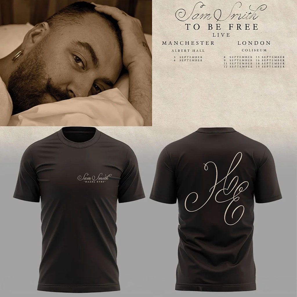 SAM SMITH To Be Free Live T-Shirt Sam Smith Merch Unique Gifts For Music Lovers - Kdjoy