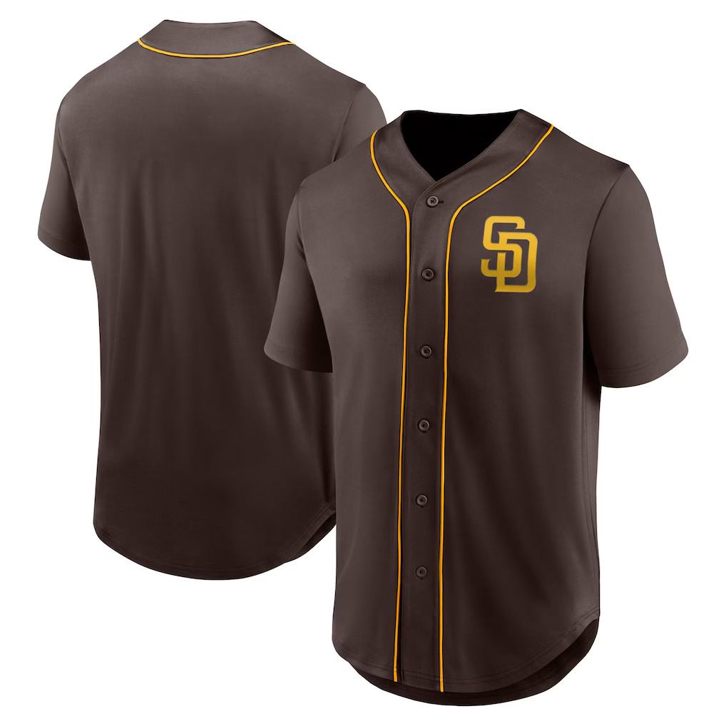 San Diego Padres Merch 2026 SD Padres Baseball Jersey Brown Gifts For Husband - Kdjoy