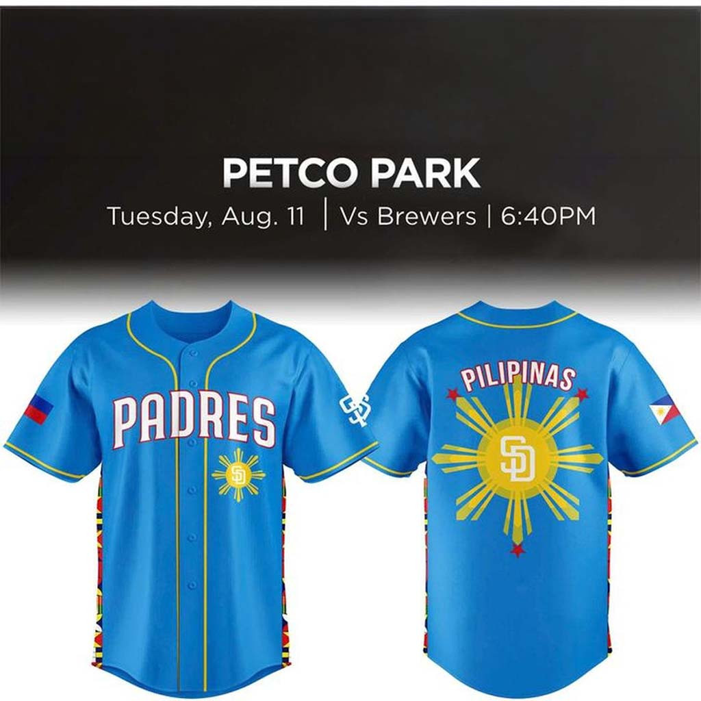 San Diego Padres X Filipino Heritage 2026 Jersey SD Padres Merch Gift For Baseball Fans - Kdjoy