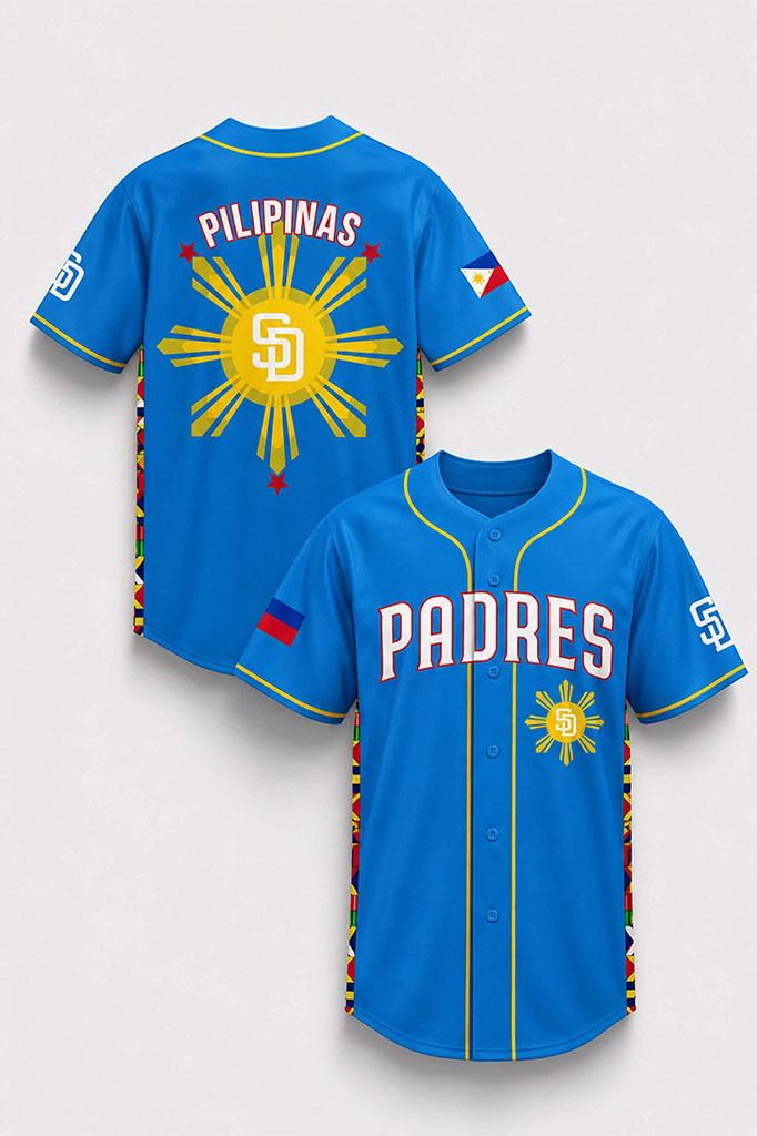 San Diego Padres x Filipino Heritage Night 2026 Baseball Jersey SD Padres Merch Fans Gifts - Kdjoy