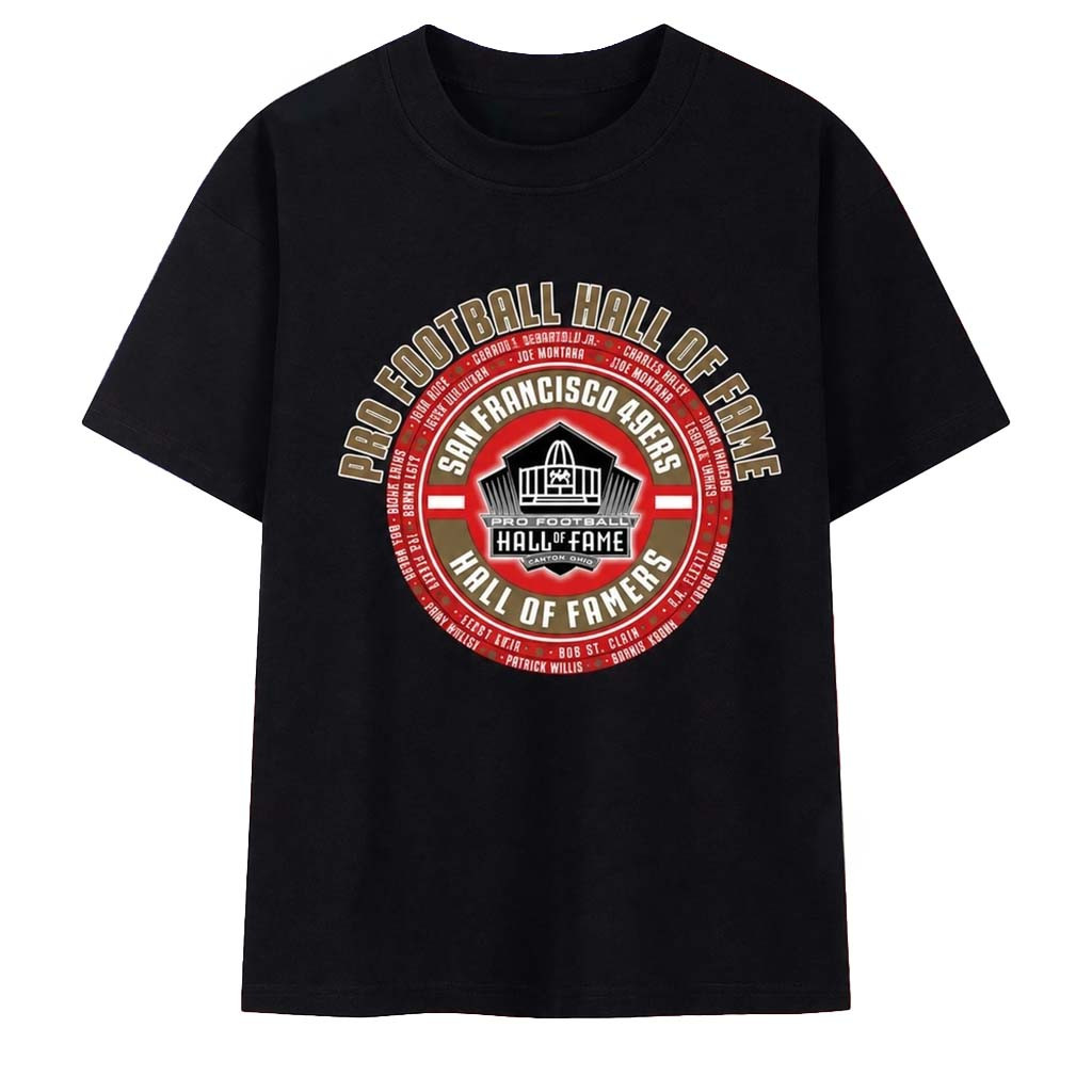 San Francisco 49ers Class Of 2026 Hall of Famers T-Shirt SF 49ers Merch Gift For Football Lover - Kdjoy San Francisco 49ers Class Of 2026 Hall of Famers T-Shirt SF 49ers Merch Gift For Football Lover - Kdjoy