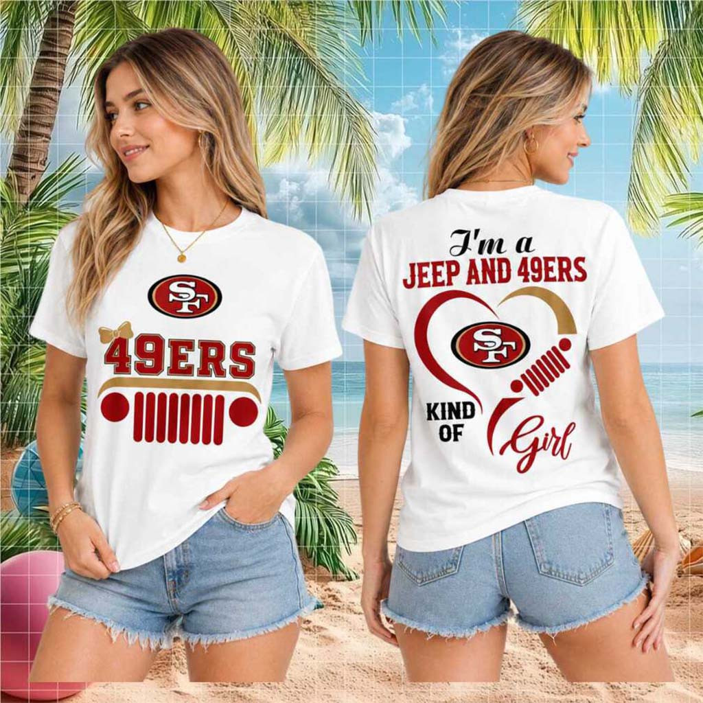 San Francisco 49ers Jeep Heartbeat T-Shirt SF 49ers Merch Present For Football Lovers - Kdjoy