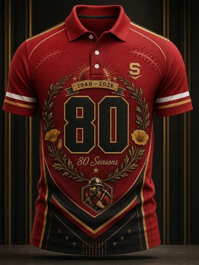 San Francisco 49ers Merch 1946 2026 80 Seasons San Francisco Football Polo Fan Gift Ideas - Kdjoy