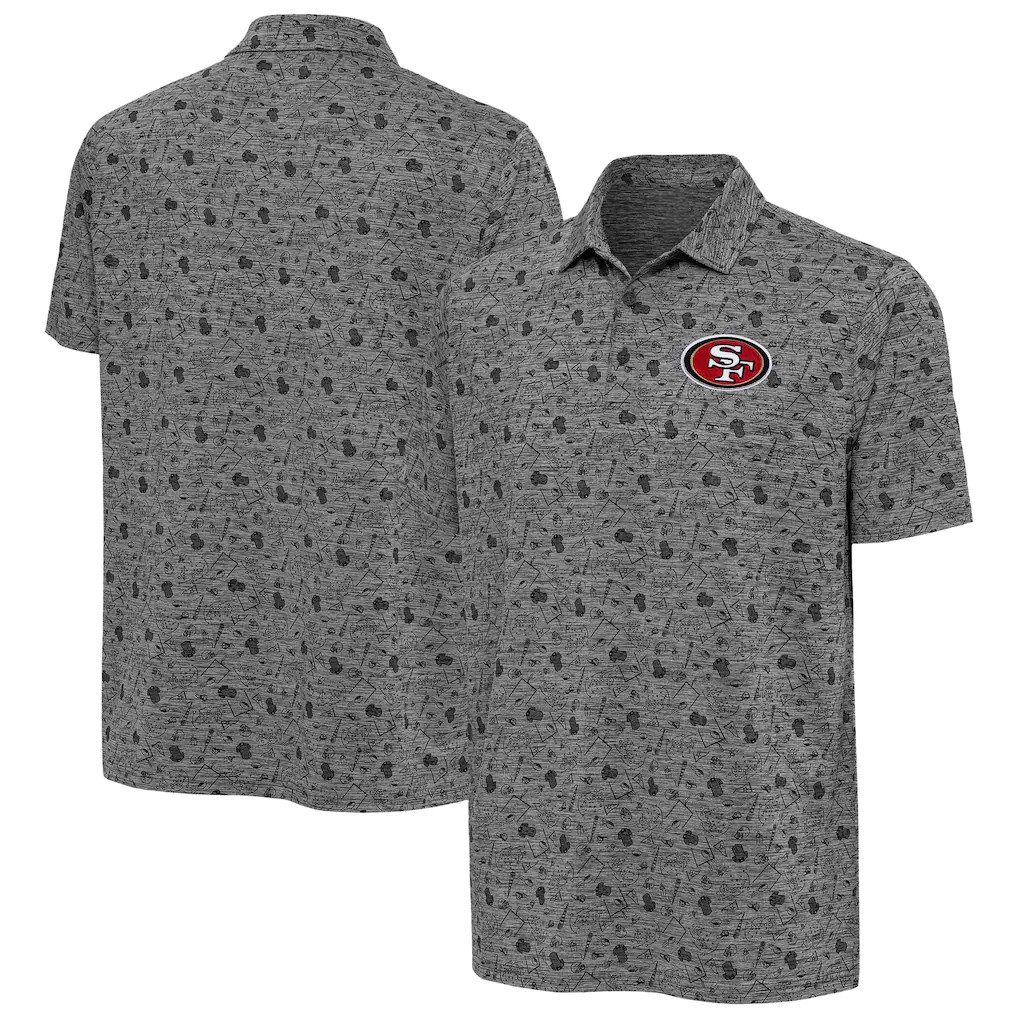 San Francisco 49ers Merch 2026 SF 49ers Antigua Relentless Polo Shirt Gift For Father In Law - Kdjoy