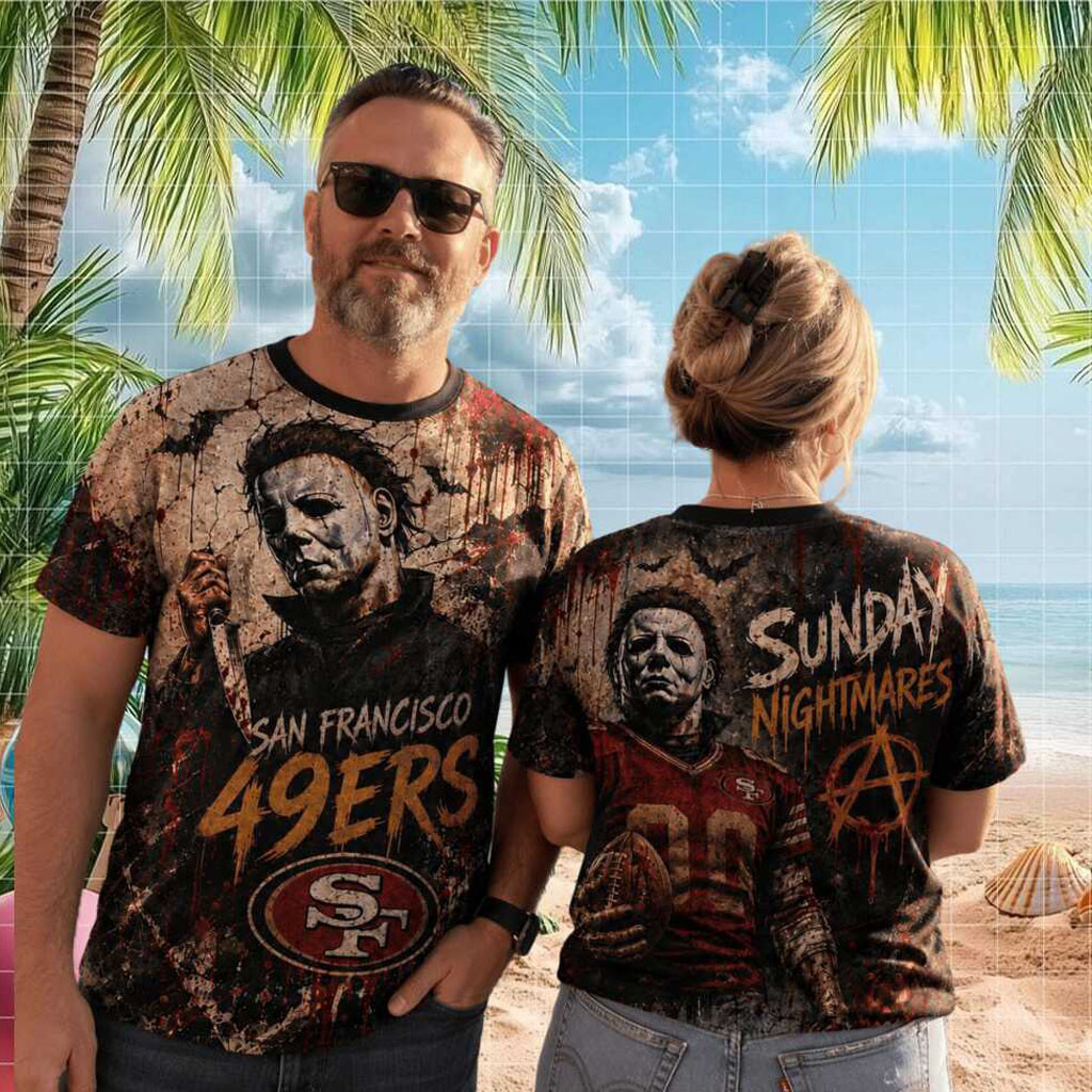 San Francisco 49ers Michael Myers Sunday Nightmares Shirt SF 49ers Merch Game Day Apparel - Kdjoy San Francisco 49ers Michael Myers Sunday Nightmares Shirt SF 49ers Merch Game Day Apparel - Kdjoy