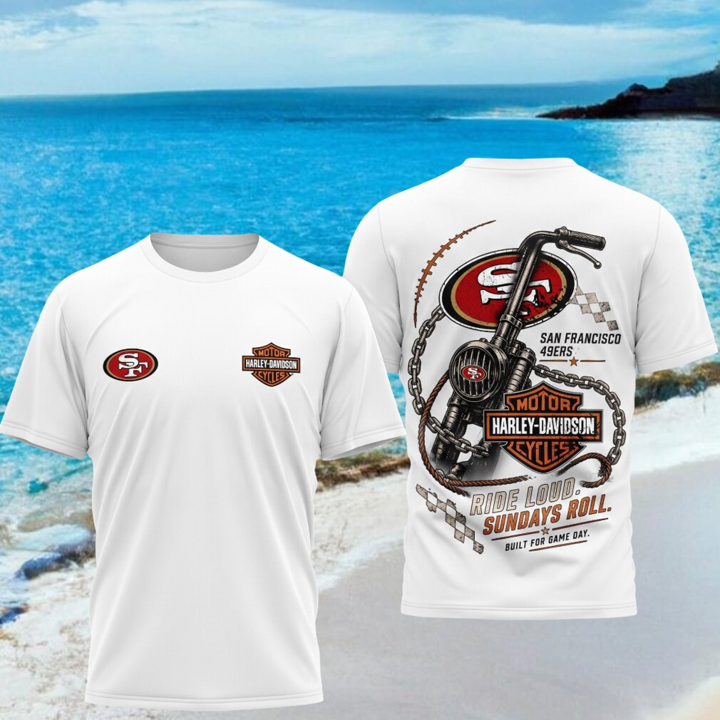 San Francisco 49ers Motorcycle Ride Loud Sundays Roll Shirt 49ers Merch Football Fan Gift Ideas - Kdjoy San Francisco 49ers Motorcycle Ride Loud Sundays Roll Shirt 49ers Merch Football Fan Gift Ideas - Kdjoy