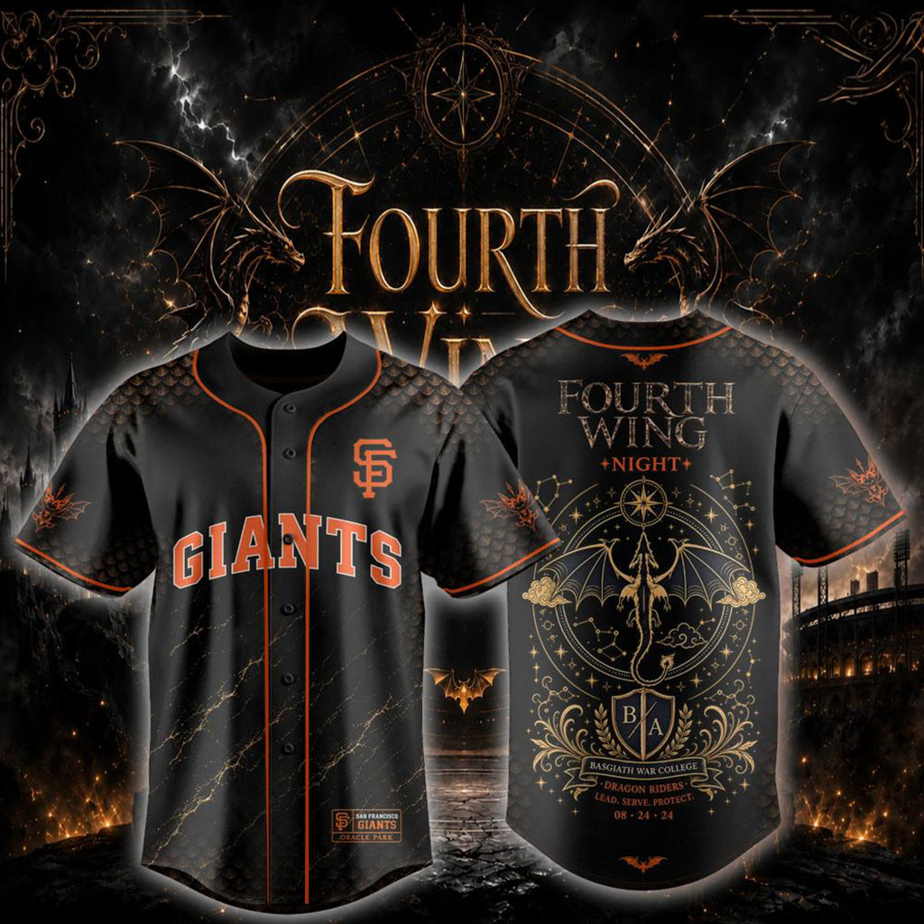 San Francisco Giants x Fourth Wing Night Dragon Rider 2026 Baseball Jersey Giants Merch - Kdjoy