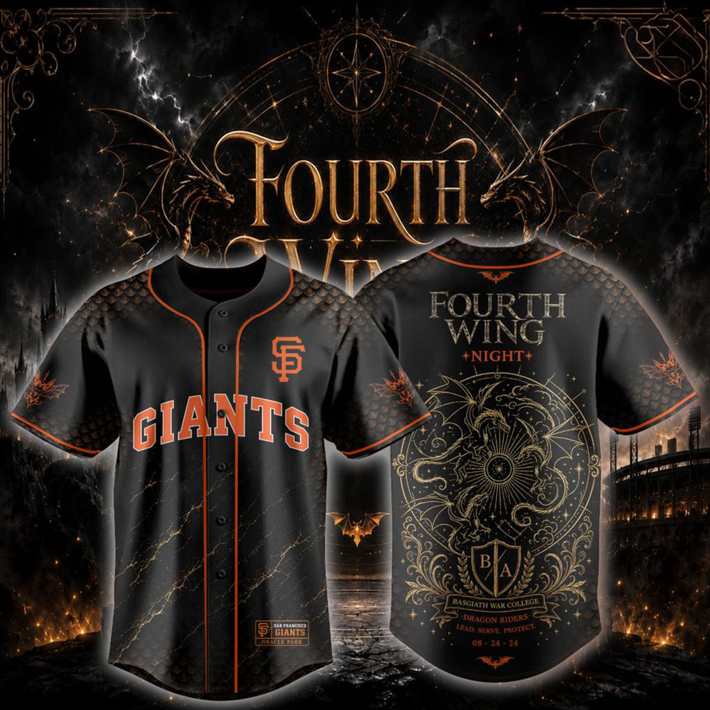 San Francisco Giants x Fourth Wing Night Dragon Rider 2026 Baseball Jersey SF Giants Merchandise - Kdjoy San Francisco Giants x Fourth Wing Night Dragon Rider 2026 Baseball Jersey SF Giants Merchandise - Kdjoy