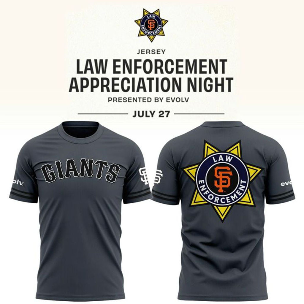 San Francisco Giants x Law Enforcement Night 2026 Shirt SF Giants Merch Gifts For Him - Kdjoy