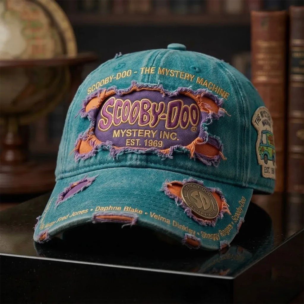 Scooby-Doo The Mystery Machine Distressed Baseball Cap 2026 Scooby-Doo Merch Brother Gifts - Kdjoy