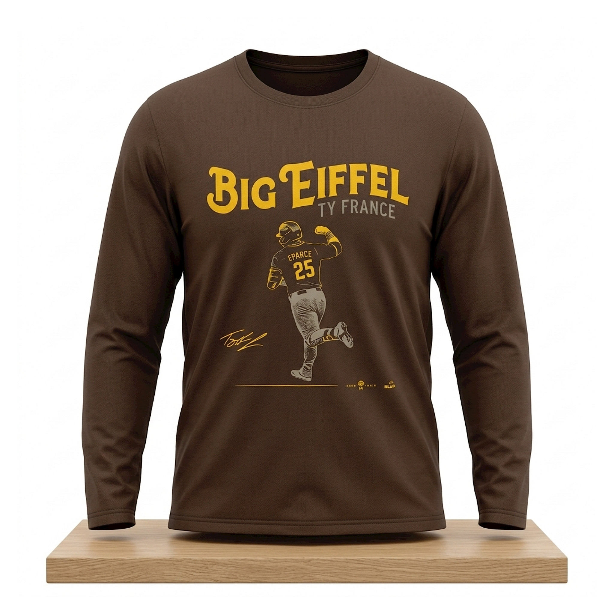 SD Padres Big Eiffel Ty France 2026 Long Sleeve Shirt SD Padres Merch Gifts For Fans - Kdjoy