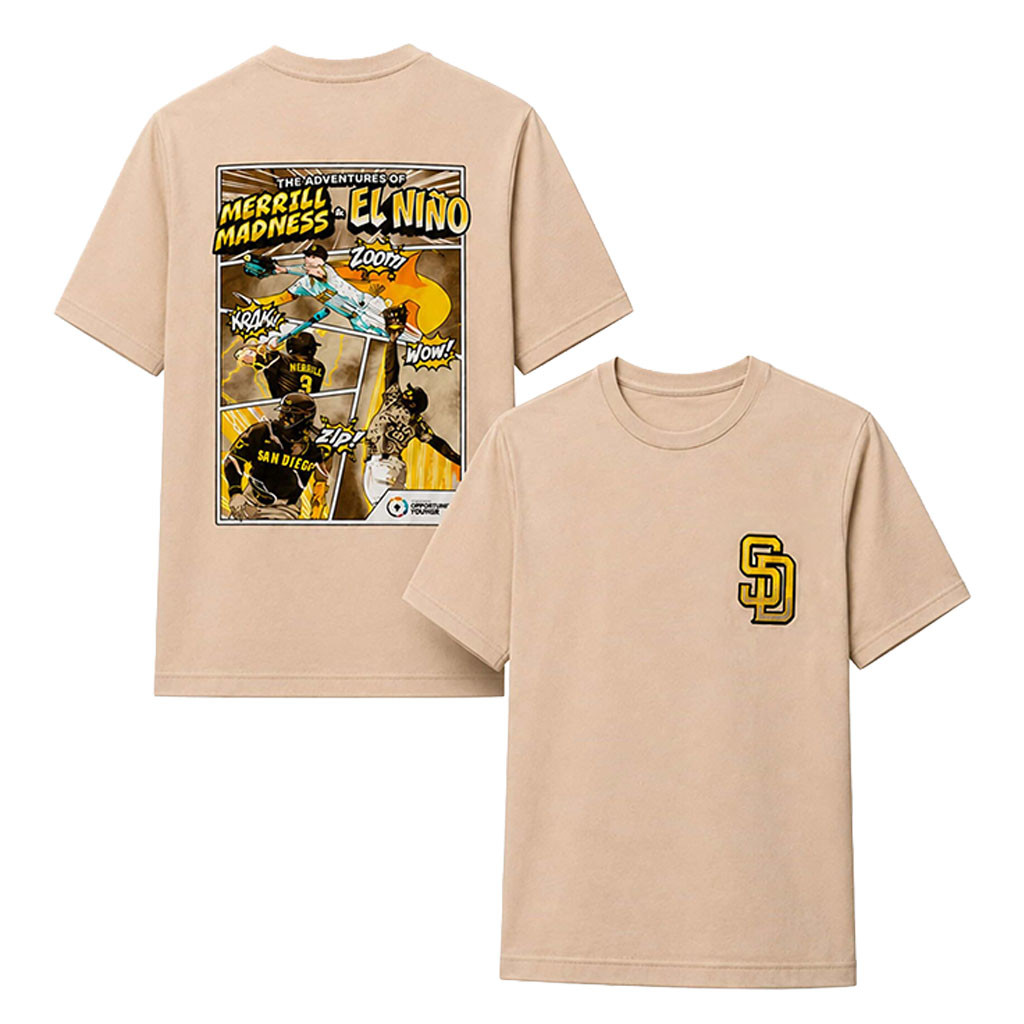 SD Padres The Adventures Of Merrill Madness And El Nino T-Shirt San Diego Padres Merch Fan Gifts - Kdjoy