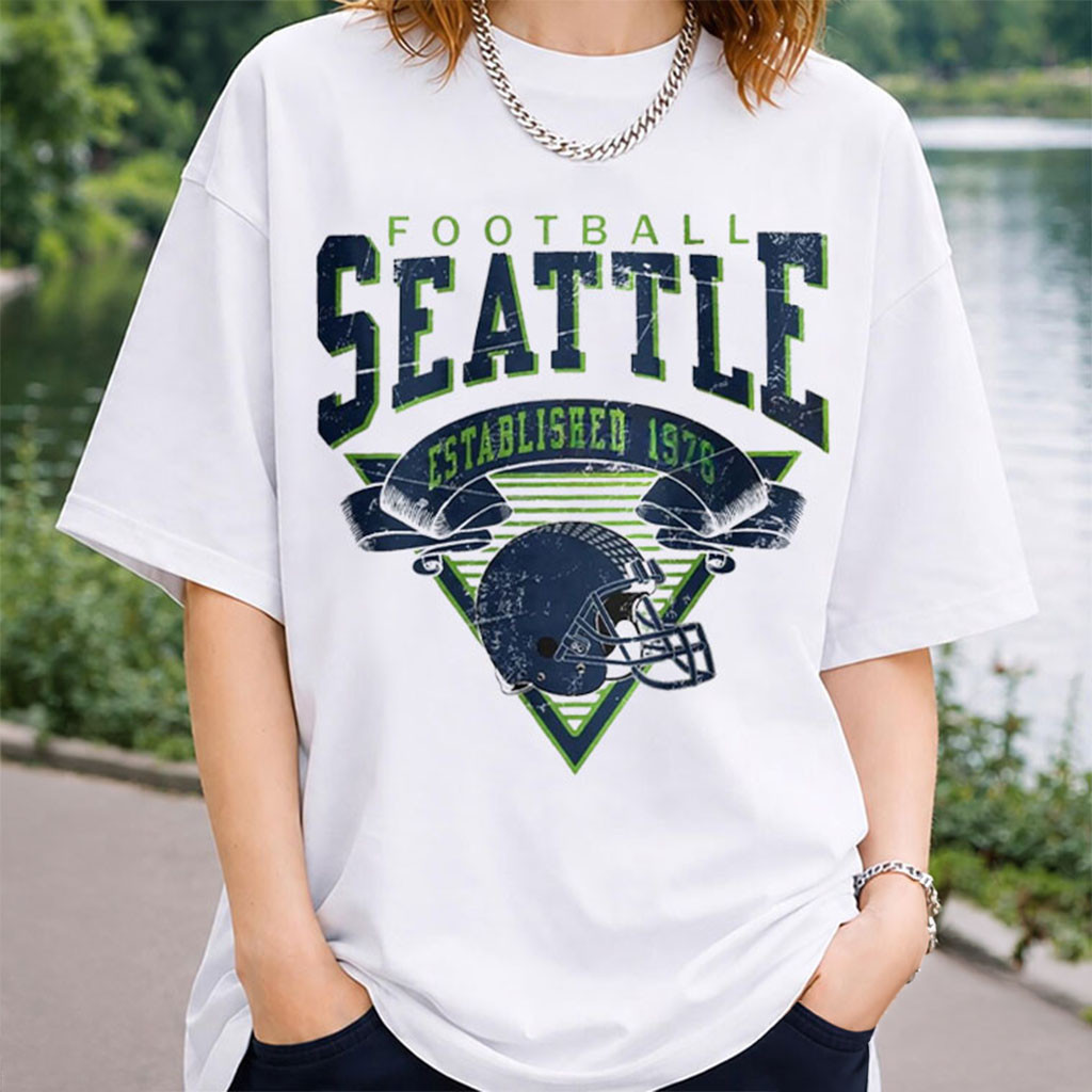 Seattle Football EST 1976 Shirt Vintage Game Day Shirts Seattle Seahawks Merch Fans Gifts - Kdjoy Seattle Football EST 1976 Shirt Vintage Game Day Shirts Seattle Seahawks Merch Fans Gifts - Kdjoy