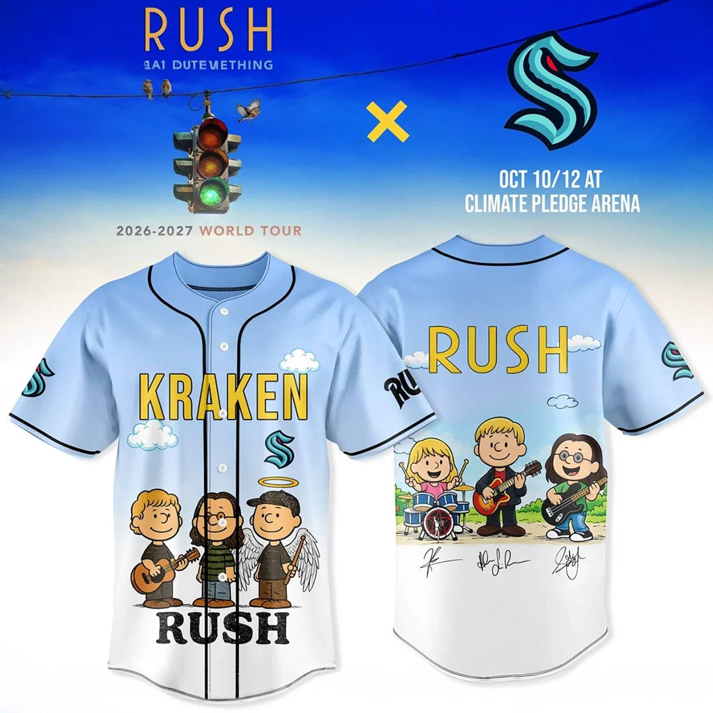 Seattle Kraken X RUSH Fifty Something World Tour Jersey Seattle Kraken Merch Gifts For Fans - Kdjoy Seattle Kraken X RUSH Fifty Something World Tour Jersey Seattle Kraken Merch Gifts For Fans - Kdjoy