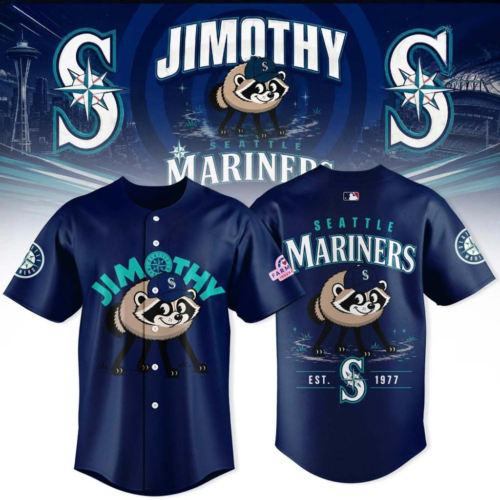 Seattle Mariners x Jimothy 2026 Baseball Jersey Mariners Merch Best Gifts For Baseball Lovers