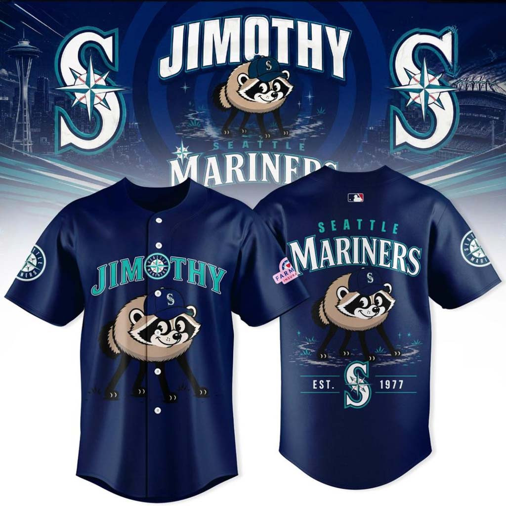 Seattle Mariners x Jimothy 2026 Baseball Jersey Mariners Merch Gifts For Baseball Fans
