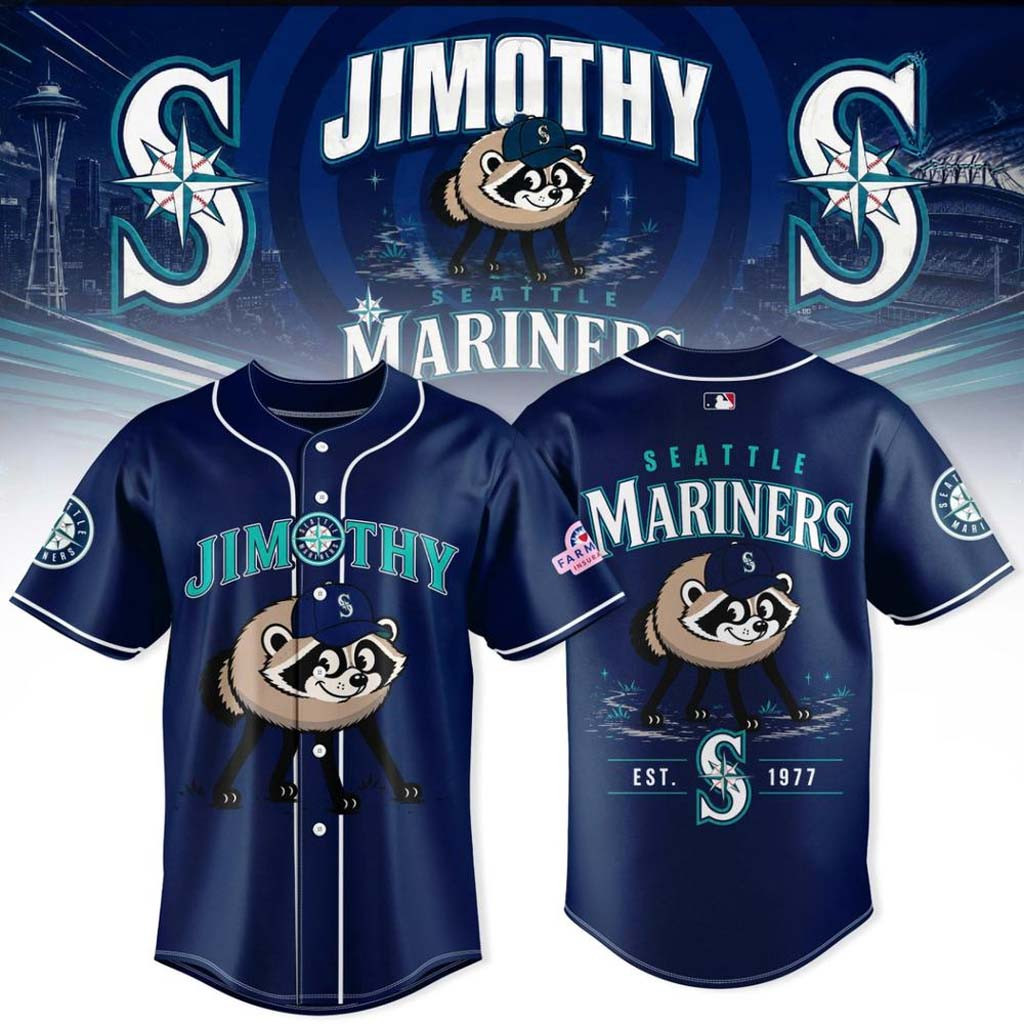Seattle Mariners x Jimothy 2026 Baseball Jersey Mariners Merch Gifts For Baseball Lovers Seattle Mariners x Jimothy 2026 Baseball Jersey Mariners Merch Gifts For Baseball Lovers