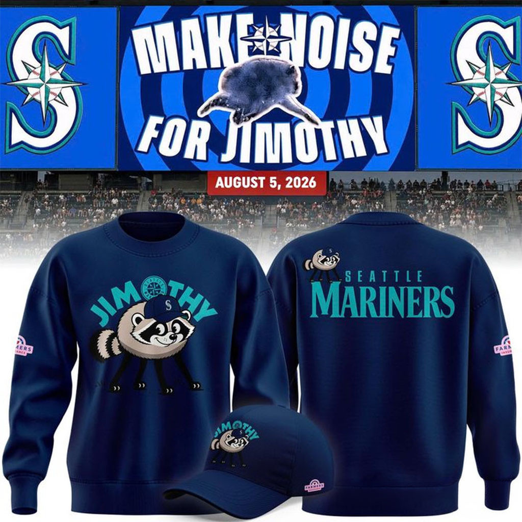 Seattle Mariners X Jimothy Night Special Edition Sweatshirt Jimothy Funny Meme Apparel - Kdjoy