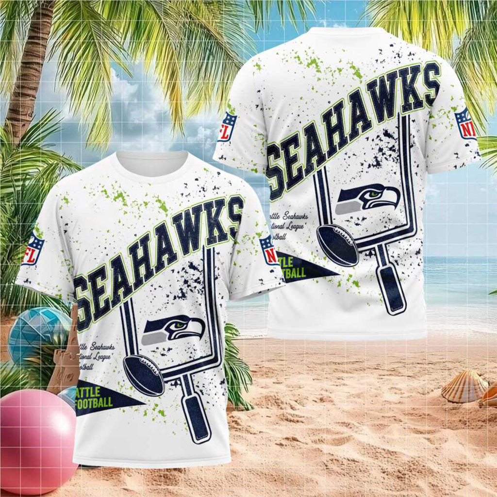 Seattle Seahawks Football Field Goal T-Shirt Game Day Apparel Seattle Seahawks Fans Gifts - Kdjoy