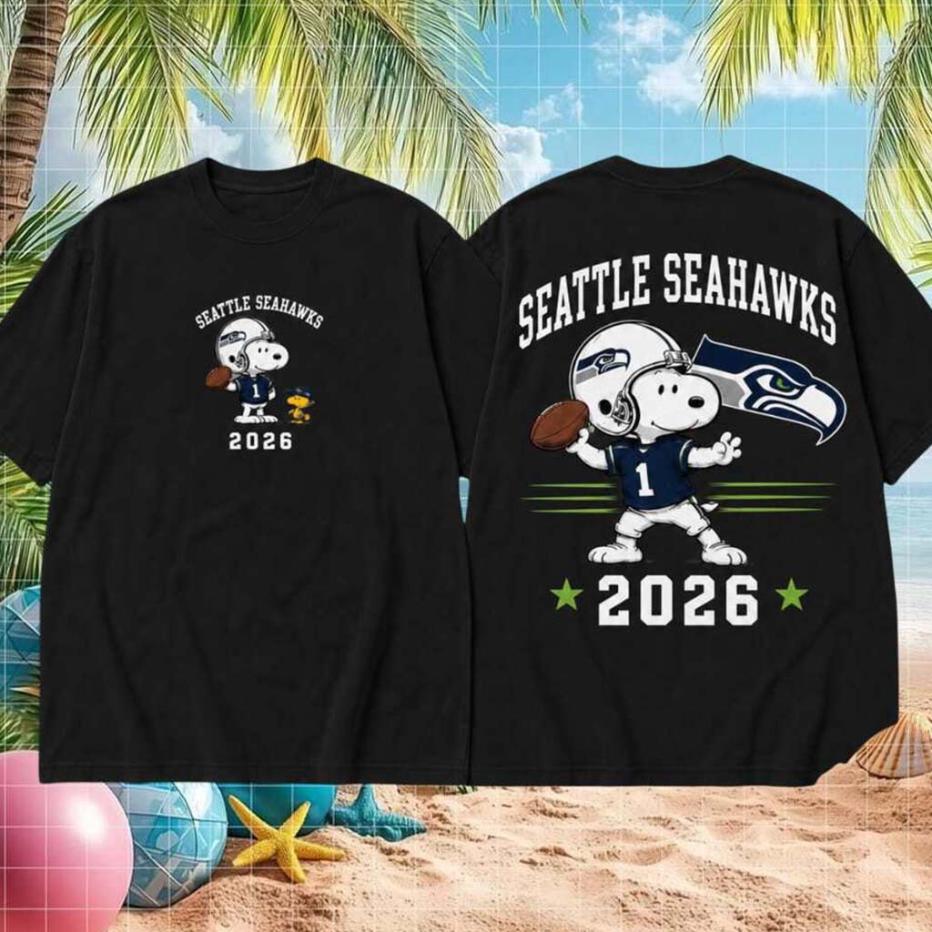 Seattle Seahawks Football Snoopy 2026 Shirt Seattle Seahawks Merch Football Themed Gifts - Kdjoy Seattle Seahawks Football Snoopy 2026 Shirt Seattle Seahawks Merch Football Themed Gifts - Kdjoy