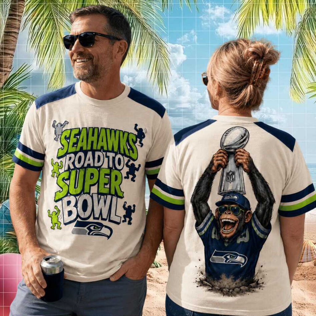 Seattle Seahawks Mascot Road To Super Bowl Shirt Seahawks Merch Football Fan Gifts - Kdjoy Seattle Seahawks Mascot Road To Super Bowl Shirt Seahawks Merch Football Fan Gifts - Kdjoy