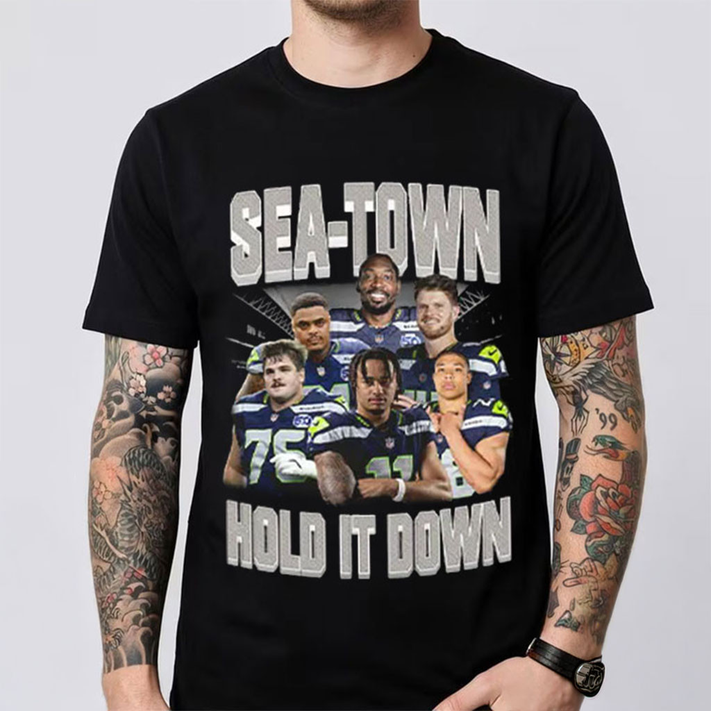 Seattle Seahawks Merch Sea Town Hold It Down Shirt Seahawks Meme Shirt Gifts For Fans - Kdjoy