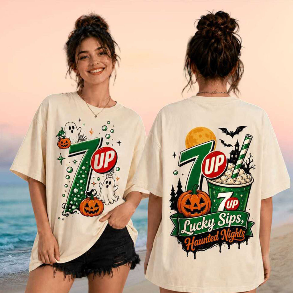 Seven Up Lucky Sips Haunted Nights Halloween Shirt 7Up Merch Gifts For Halloween Lovers - Kdjoy Seven Up Lucky Sips Haunted Nights Halloween Shirt 7Up Merch Gifts For Halloween Lovers - Kdjoy