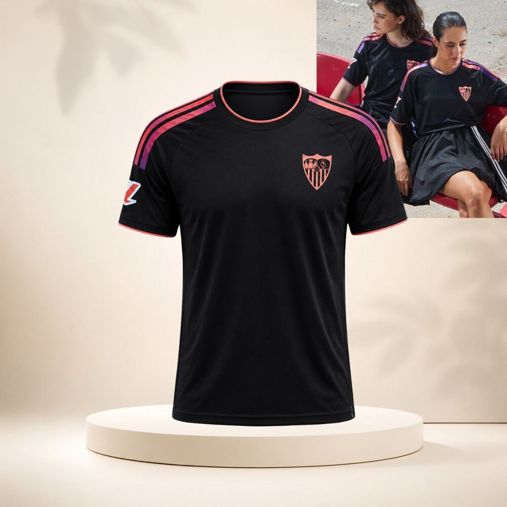 Sevilla 26 27 Third Kit Jersey Shirt Sevilla FC Merch Gifts For Football Fan - Kdjoy Sevilla 26 27 Third Kit Jersey Shirt Sevilla FC Merch Gifts For Football Fan - Kdjoy