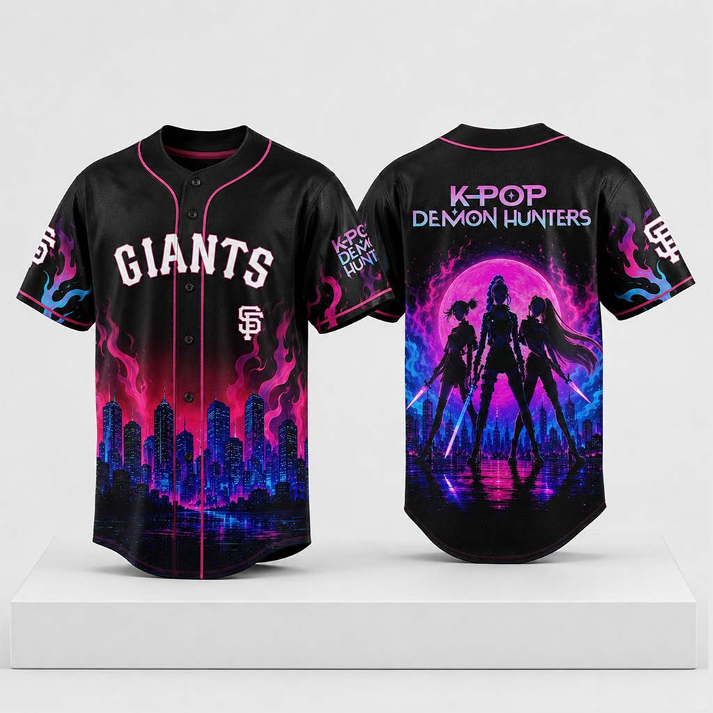 SF Giants KPop Demon Hunters Jersey 2026 San Francisco Giants Merch Gifts For Fans - Kdjoy SF Giants KPop Demon Hunters Jersey 2026 San Francisco Giants Merch Gifts For Fans - Kdjoy